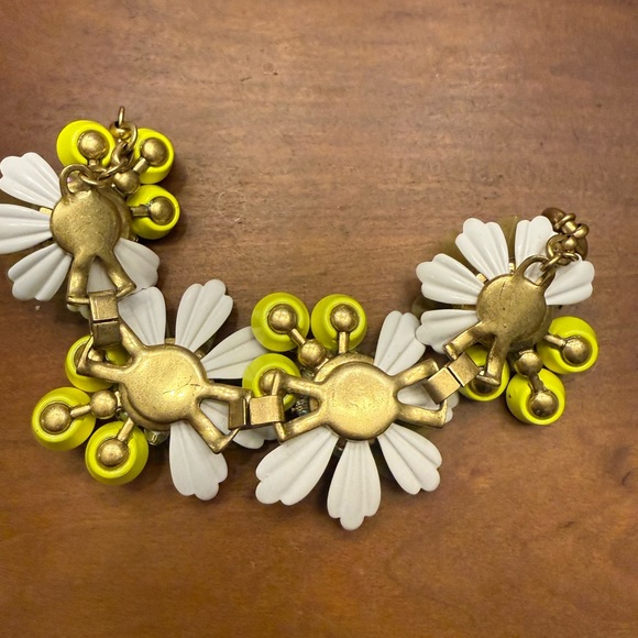 J CREW Yellow Brulee enamel Flower bracelet- stunning! EUC - Picture 4 of 6